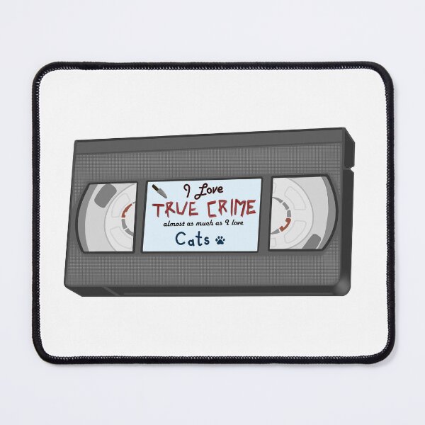 Item preview, I Love true crime almost as much as I love cats  designed and sold by ghostwolfie.