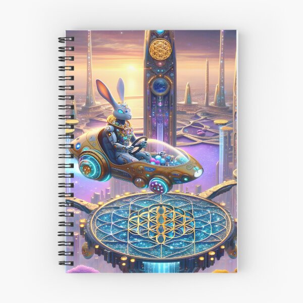 Item preview, A cyborg rabbit driving a flying car 002L8P120TH4 designed and sold by OsirizyahDesign.
