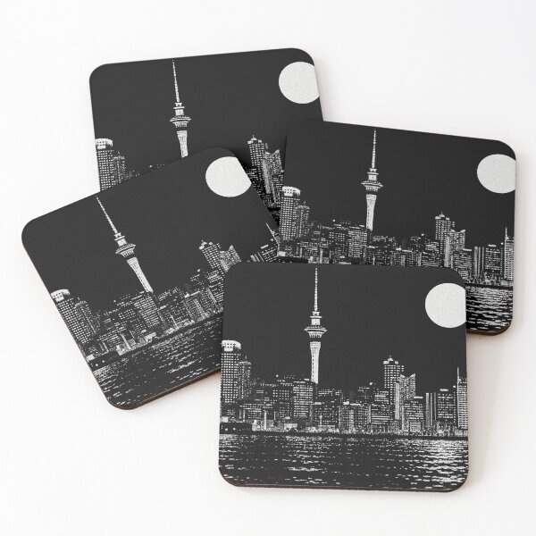 Item preview, Auckland Skyline Retro Vintage Skyline designed and sold by Places On Earth.