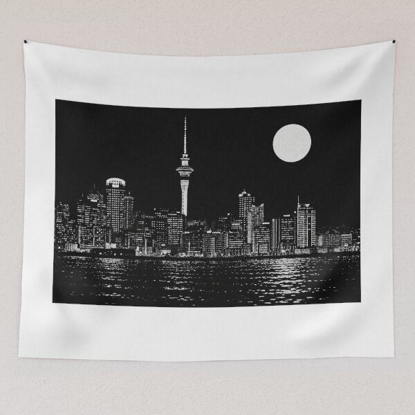 Item preview, Auckland Skyline Retro Vintage Skyline designed and sold by Places On Earth.
