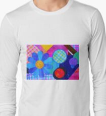 Abstract Color Collage Long Sleeve T-Shirt