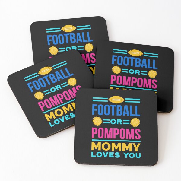Item preview, Football Or Pompoms Mommy Loves You designed and sold by GabrieSketcham.