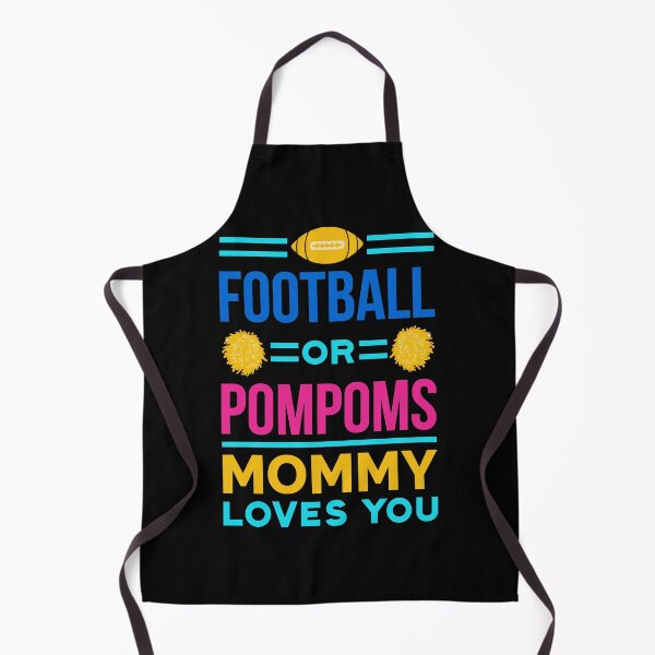 Item preview, Football Or Pompoms Mommy Loves You designed and sold by GabrieSketcham.
