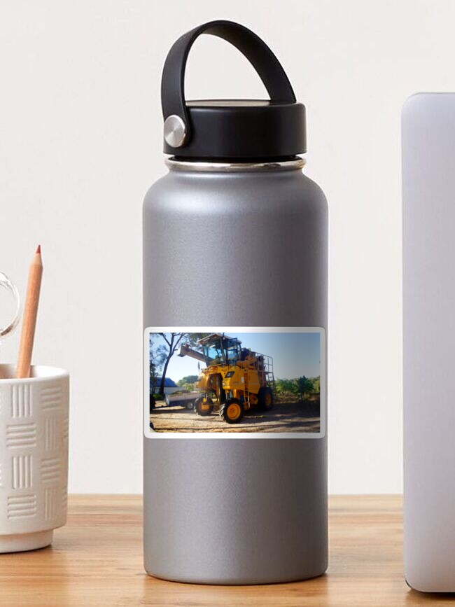 Thumbnail 1 of 3, Sticker, Harvester at Magpie Springs Vineyard by Avril Thomas designed and sold by MagpieSprings.