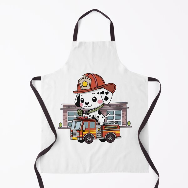 Item preview, Firefighter Dalmatian Puppy with Fire Truck designed and sold by WildlifeInc.