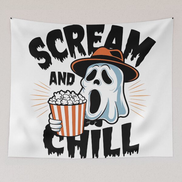 Item preview, Scream and Chill – Funny Horror Movie Parody designed and sold by Evolved Ape.