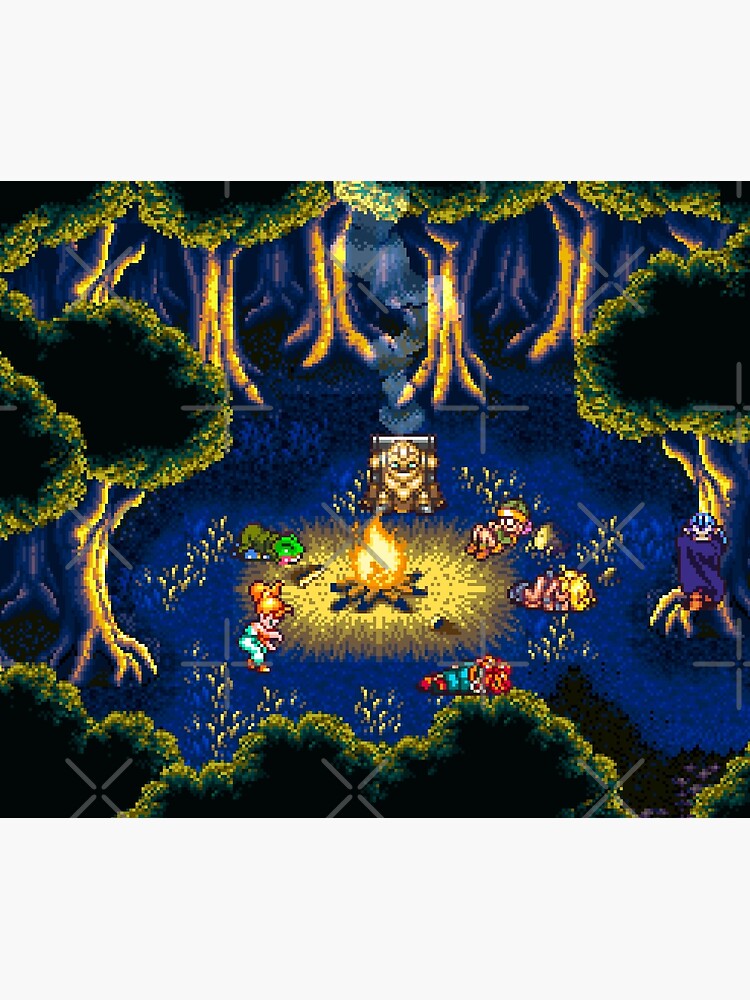 Thumbnail 3 of 3, Tapestry, Chrono Trigger Campfire designed and sold by gin-nek-shop.