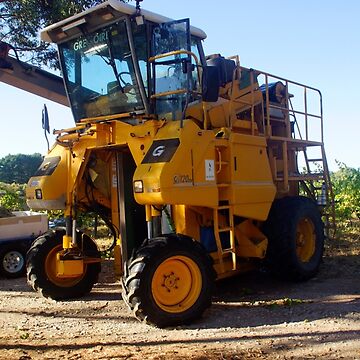 Artwork thumbnail, Harvester at Magpie Springs Vineyard by Avril Thomas by MagpieSprings