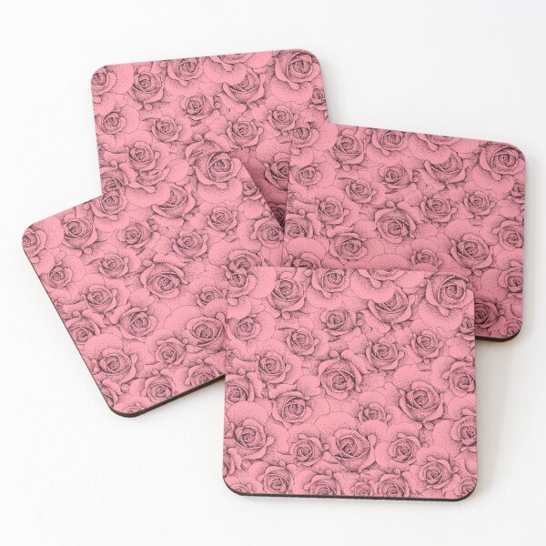 Item preview, All Over print of Pink Roses   designed and sold by Flower Magic .