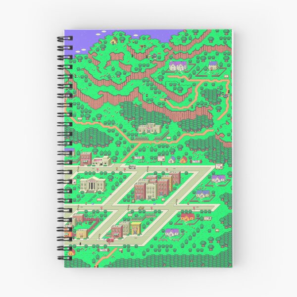 Item preview, Earthbound Onett Map designed and sold by Gin  Neko.