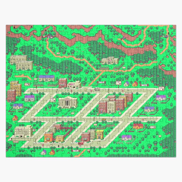 Item preview, Earthbound Onett Map designed and sold by Gin  Neko.