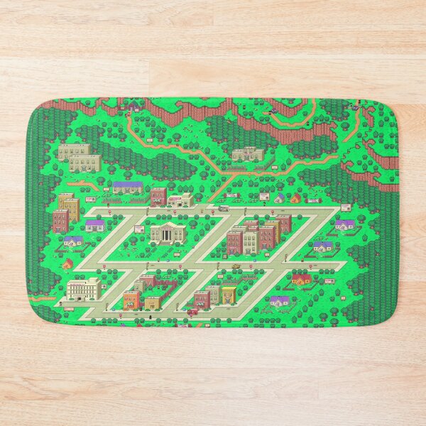 Item preview, Earthbound Onett Map designed and sold by Gin  Neko.