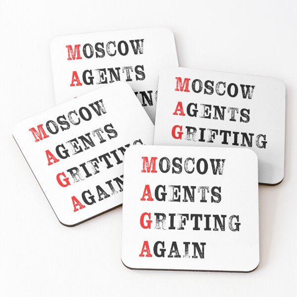 Item preview, MAGA Moscow Agents Grifting Again Anti Trump Stickers designed and sold by EthosWear.