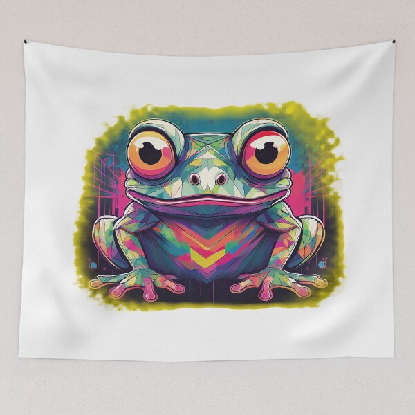 Item preview, Geo Neon Tree Frog | Cute Frog Gift | Nature Lover Design | Pacific NW Gear Co designed and sold by PacificNWGearCo.