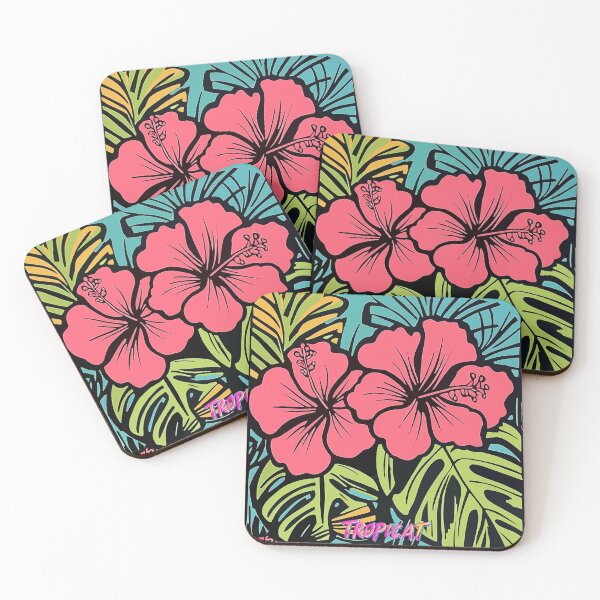 Item preview, TropiCat Island Beauty Flower designed and sold by TropiCatArt.