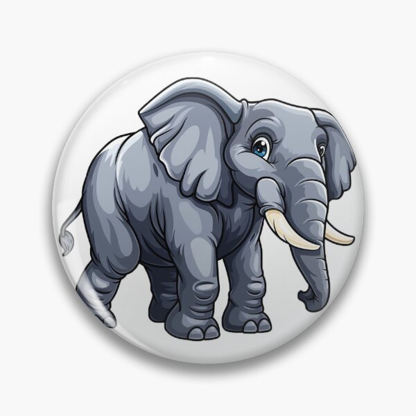 Item preview, Cute cartoon elephant designed and sold by Stickermagician.