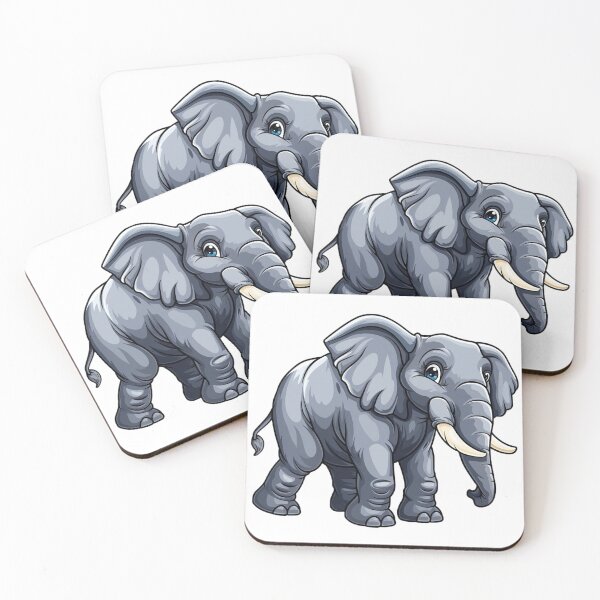 Item preview, Cute cartoon elephant designed and sold by Stickermagician.