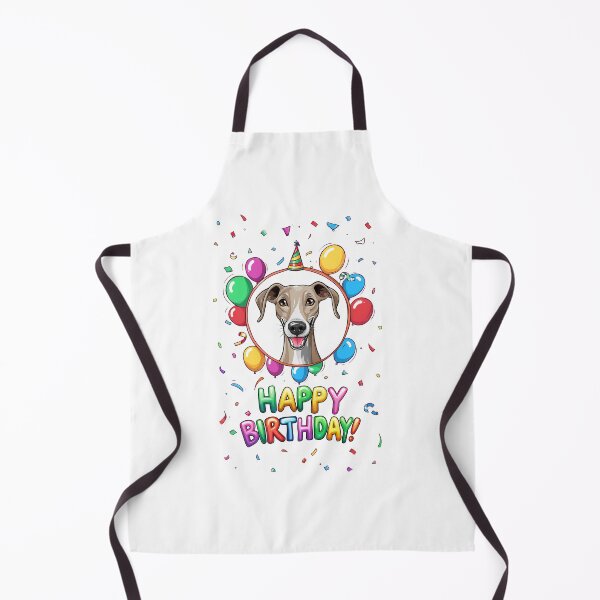 Item preview, Birthday Greyhound - Fawn and White - Happy Birthday! designed and sold by wotsthis.