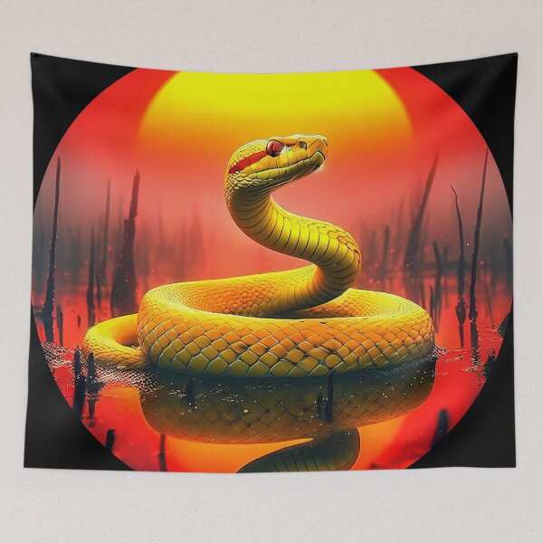 Item preview, Golden Serpent at Sunset designed and sold by Astralia.