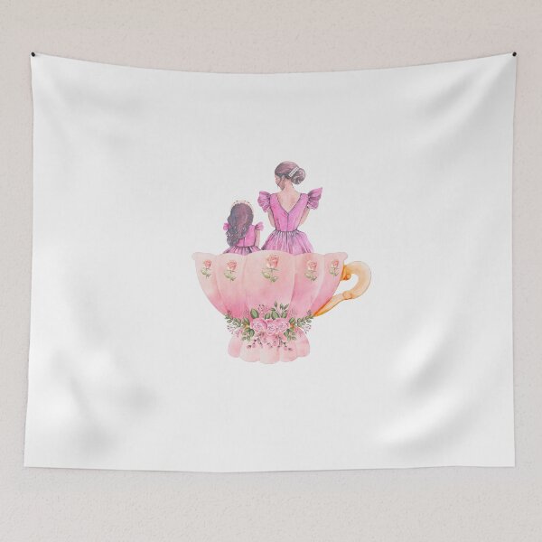 Item preview,  Mother and Daughter in a Pink Teacup designed and sold by The Sweet Pixel.