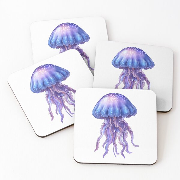 Item preview, Cute cartoon jellyfish designed and sold by Stickermagician.