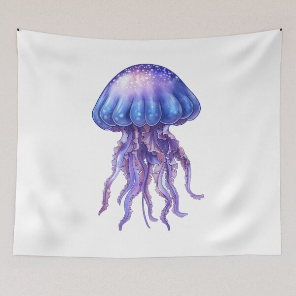 Item preview, Cute cartoon jellyfish designed and sold by Stickermagician.