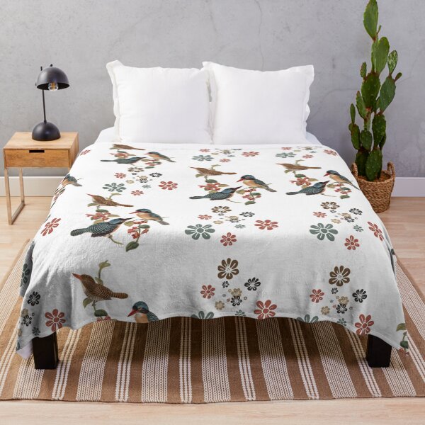 Aperçu de l'œuvre Oiseaux et motifs floraux créée et vendue par LaUnArt.