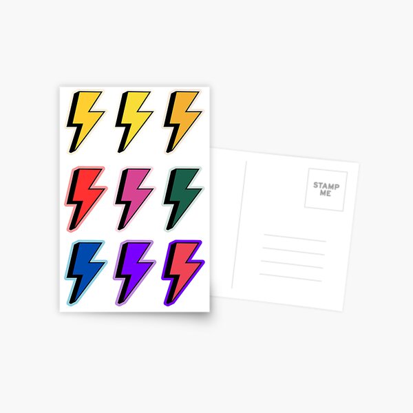 Item preview, Colourful lightning strikes designed and sold by Priyan96.