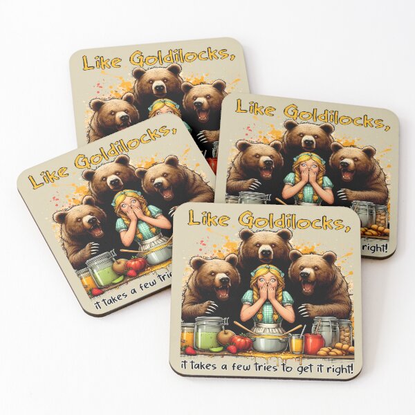 Item preview, Like Goldilocks, it takes a few tries to get it right! designed and sold by MisterMischief.