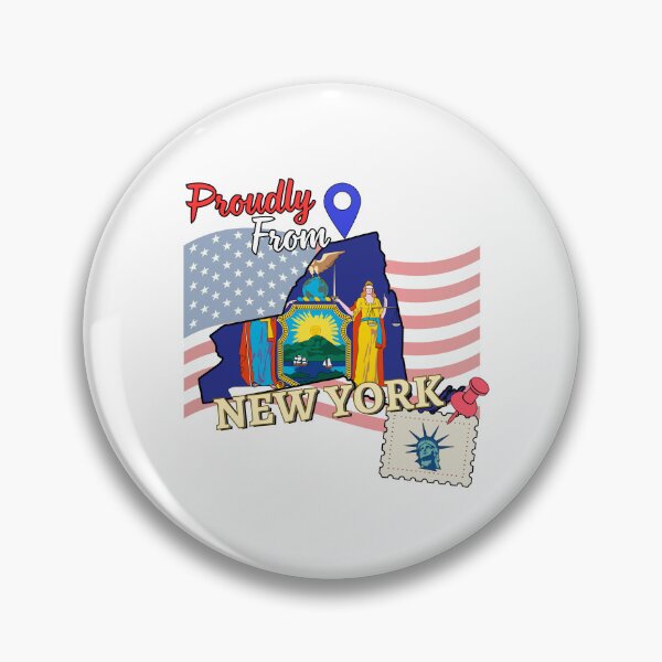 Artikelvorschau, Stolz aus New York - USA-Staatsdesign entworfen und verkauft von PHRASEandSTYLE.