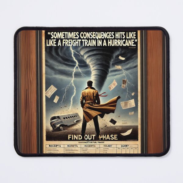 Item preview, Find Out Phase- Consequences Hit Like A Freight Train In A Hurricane designed and sold by CourtesyGone.