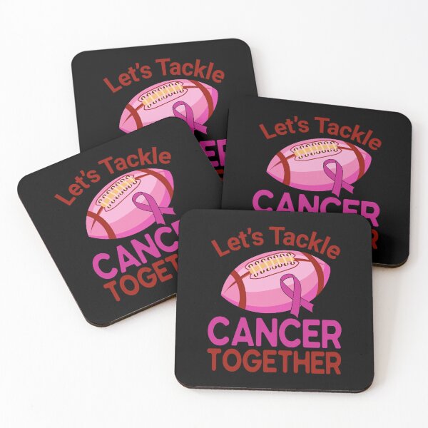 Item preview, Football Player Fighting Let's Tackle Breast Cancer Together designed and sold by GabrieSketcham.