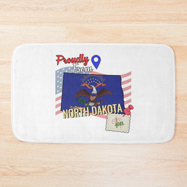 Item preview, Proudly from North Dakota - USA state design designed and sold by PHRASEandSTYLE.