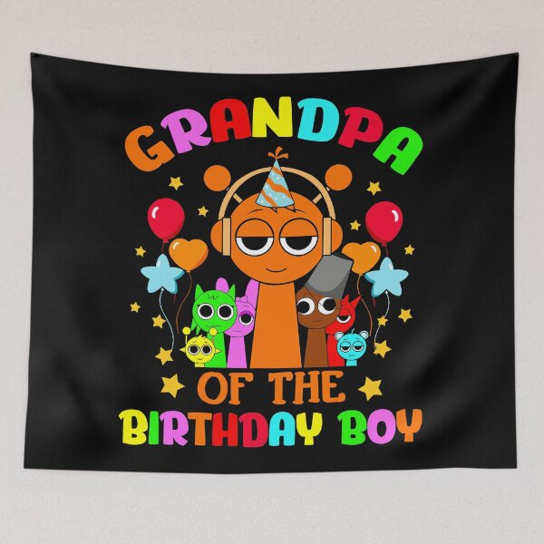 Item preview, Sprunki Party Bday Theme Grandpa Of The Birthday Boy  designed and sold by TreArtiveMinde.