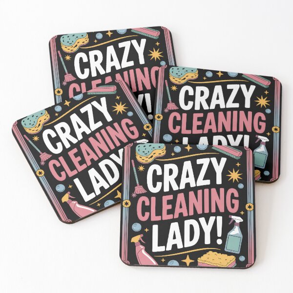 Item preview, Crazy Cleaning Lady Funny Shirt, Hilarious Gift for Clean Freaks & Housekeepers designed and sold by Dazeville Studio1541 .