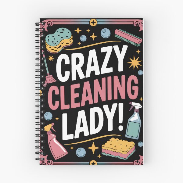 Item preview, Crazy Cleaning Lady Funny Shirt, Hilarious Gift for Clean Freaks & Housekeepers designed and sold by Dazeville Studio1541 .