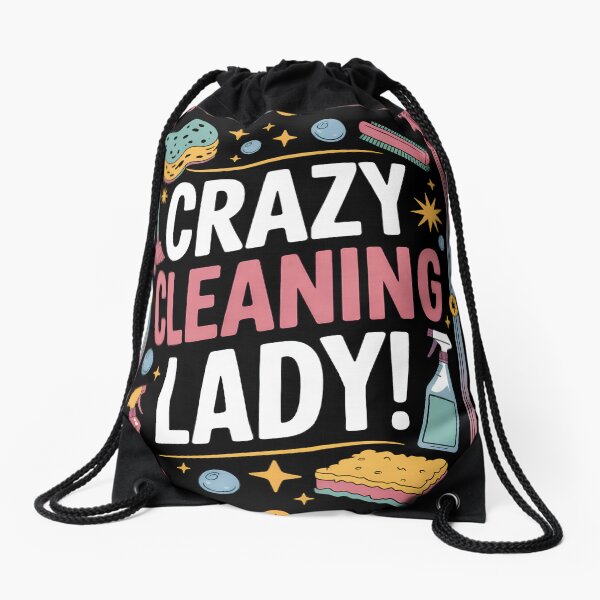 Item preview, Crazy Cleaning Lady Funny Shirt, Hilarious Gift for Clean Freaks & Housekeepers designed and sold by Studio-ton-Design54.