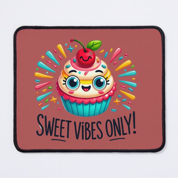 Item preview, Sweet Vibes Only - Cute Kawaii Cupcake Design designed and sold by gtrock.