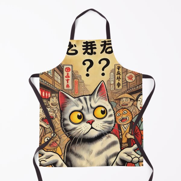 Item preview, Lost in the Discussion – Confused Cat in a Serious Talk designed and sold by Wearablestore.