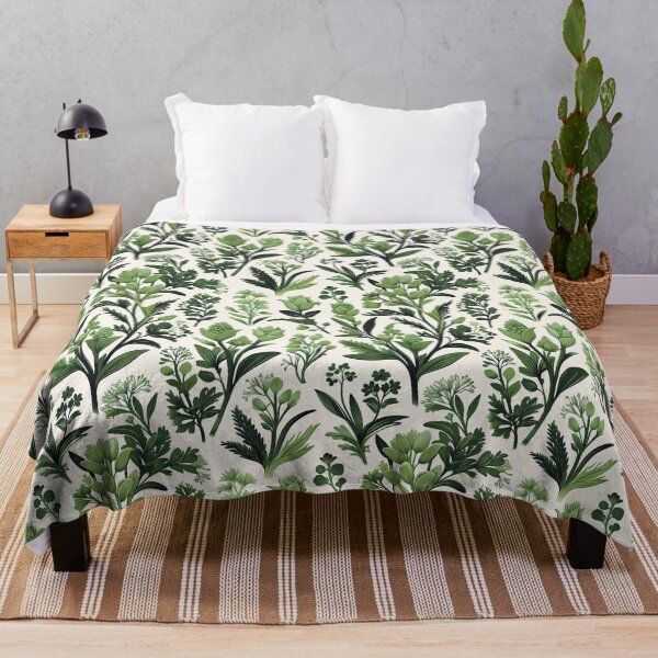 Item preview, Lush Angelica Plant Botanical Pattern designed and sold by Canvas-Whispers.