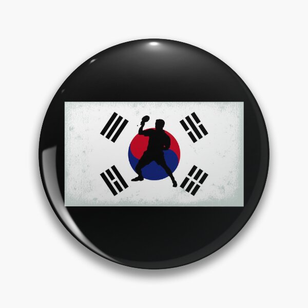 Item preview, South Korea Table Tennis Player Korean Flag designed and sold by miaa-artistshop.