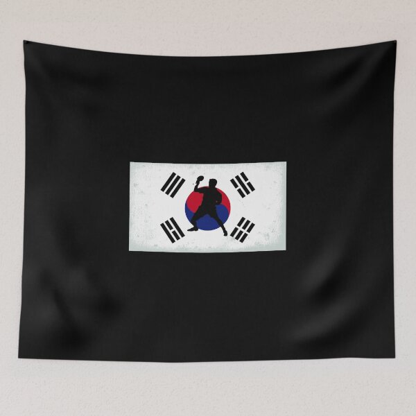 Item preview, South Korea Table Tennis Player Korean Flag designed and sold by miaa-artistshop.