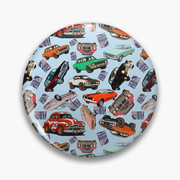 Item preview, Australian Classic Cars – Bold Cartoon Pattern with Aussie Flags designed and sold by Michael van der Hoorn.