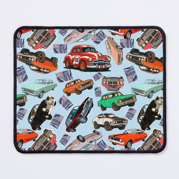 Item preview, Australian Classic Cars – Bold Cartoon Pattern with Aussie Flags designed and sold by Michael van der Hoorn.