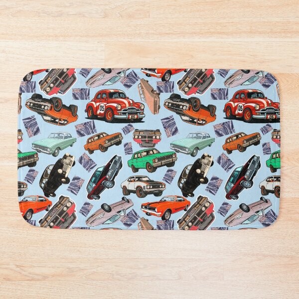 Item preview, Australian Classic Cars – Bold Cartoon Pattern with Aussie Flags designed and sold by Michael van der Hoorn.
