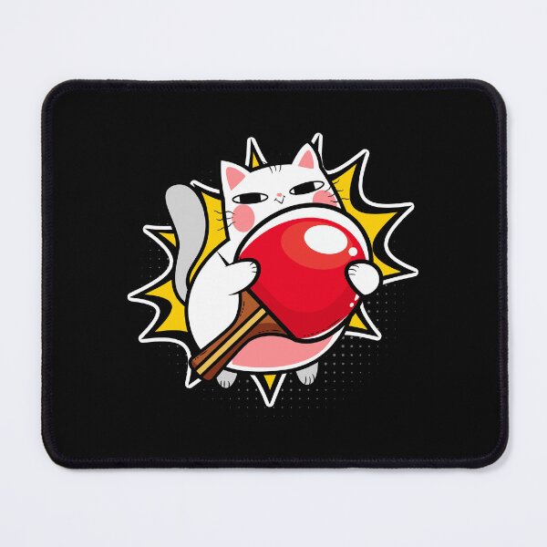 Item preview, Table Tennis Cat Pingpong Tournament Tennis designed and sold by miaa-artistshop.