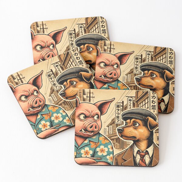 Item preview, The Enthusiastic Pig & Confused Dog designed and sold by Wearablestore.