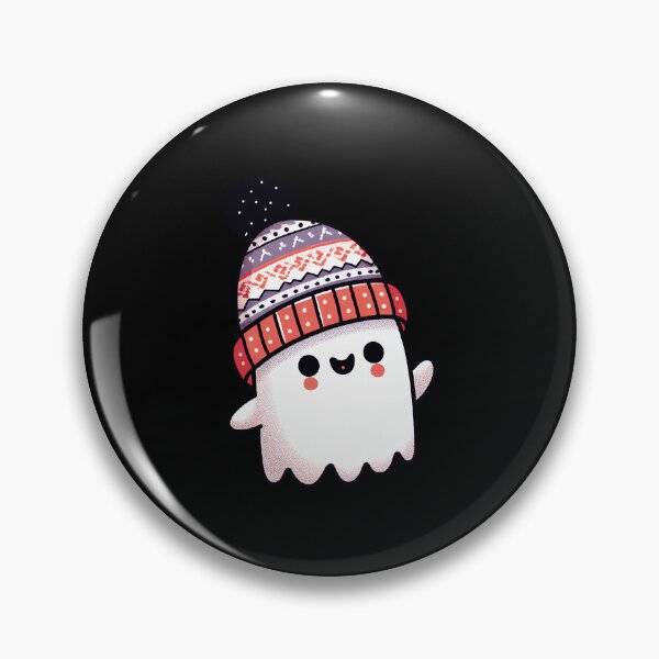Item preview, Friendly Ghost Wearing a Warm Beanie designed and sold by ArtByPaulem.