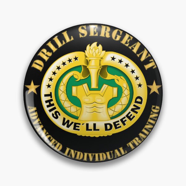 Item preview, Army - Drill Sgt Badge - Advanced Individual Training X 300 designed and sold by Military Insignia Products.