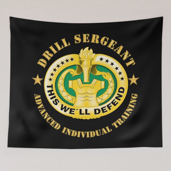 Item preview, Army - Drill Sgt Badge - Advanced Individual Training X 300 designed and sold by Military Insignia Products.